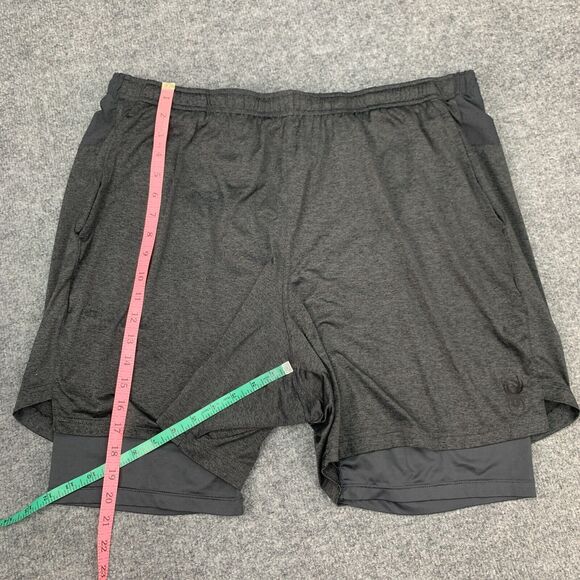 Spyder Active Shorts Mens XXL 2XL Gray Inner Lined Performance Proweb Stretch - Picture 10 of 14
